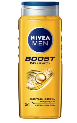 NIVEA MEN гель д/душа boost 500мл 92847